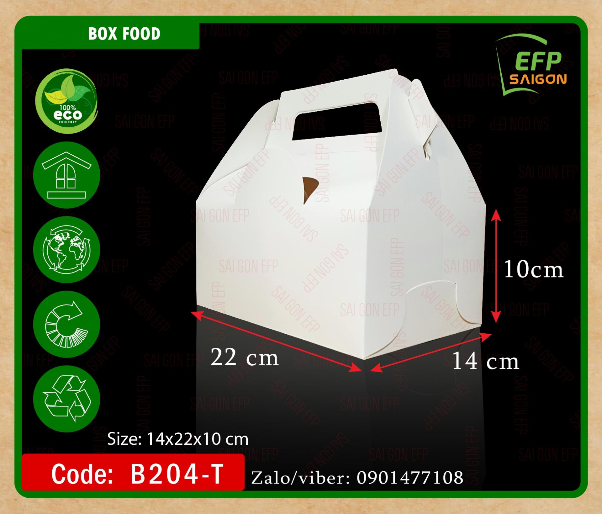 Hộp giấy có quai xách đựng gà nướng